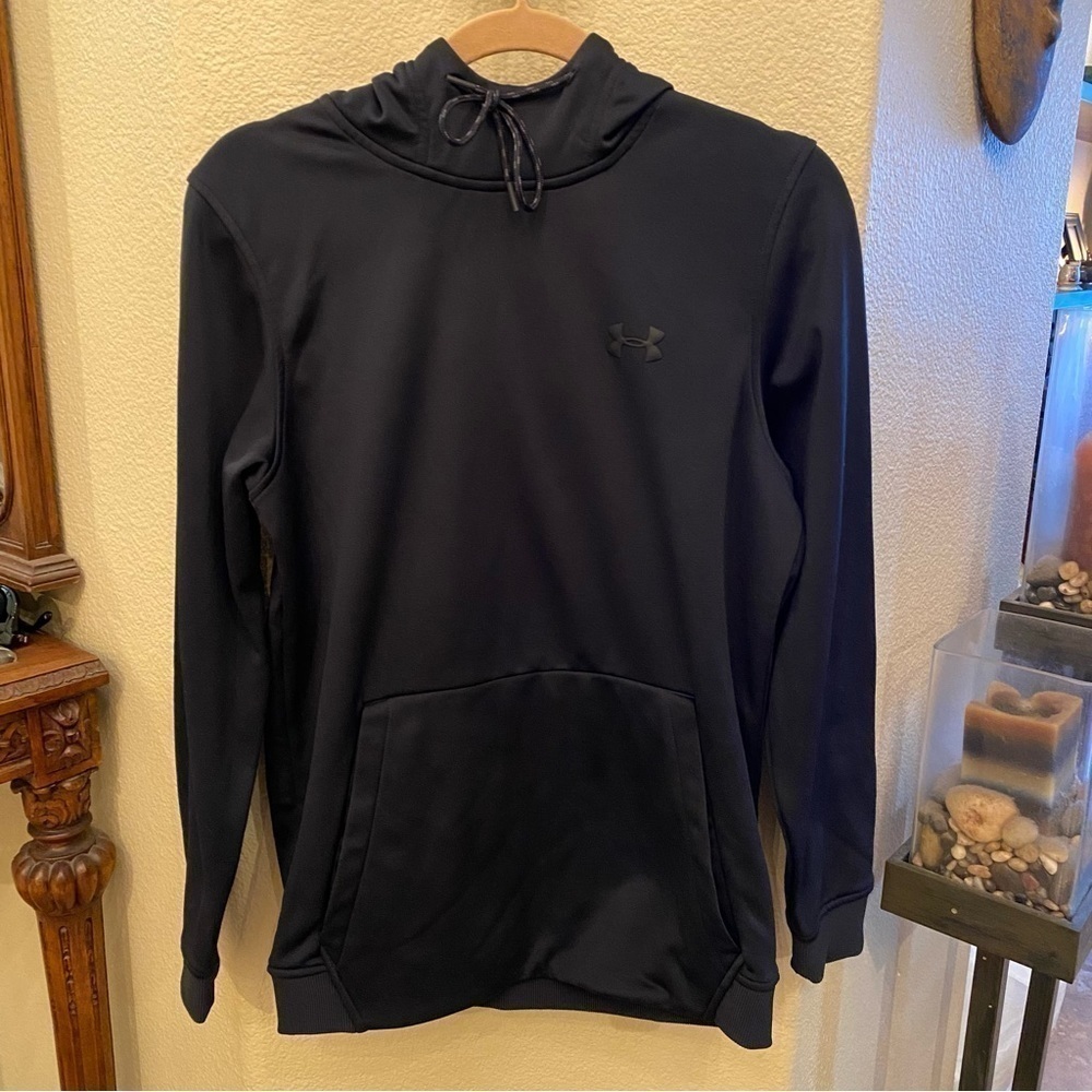 UNDER ARMOUR Black Hoodie Sweatshirt Size Small